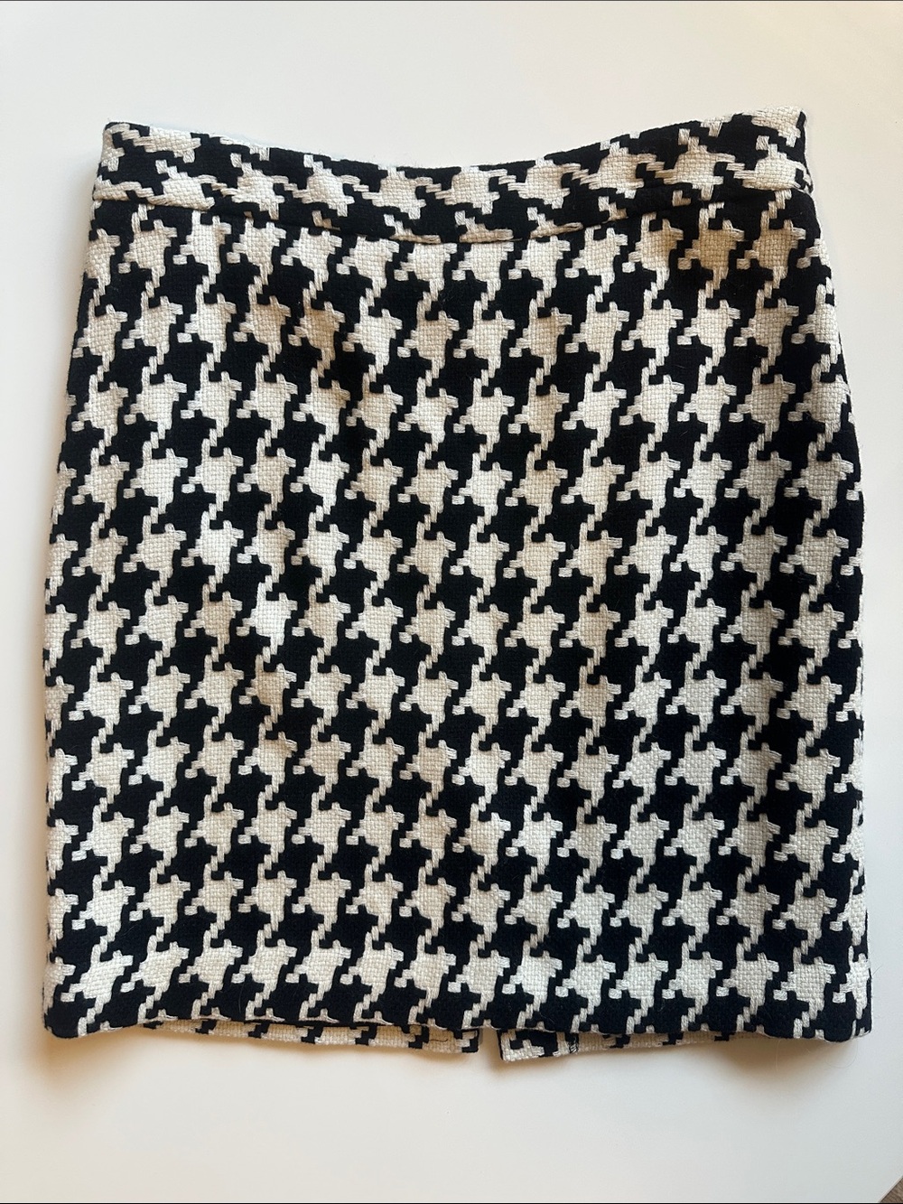 White House Black Market Tweed Houndstooth Pencil Skirt